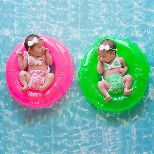 Vista 2 de Traje de sesión de fotos para bebé recién nacido, bikini para niña, accesorios de fotografía para recién nacidos, traje de bikini
