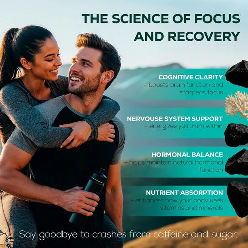 Vista 5 de LIVEGOOD Cápsulas de shilajit del Himalaya y musgo marino orgánico, ácido fúlvico orgánico, musgo marino y shilajit combo para apoyo de energía