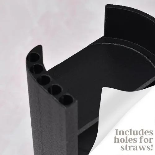 Vista 4 de Organizador de tapa compatible con tapas de tazas Stanley Organizador de 5 tapas para armarios o encimera de cocina Incluye almacenamiento