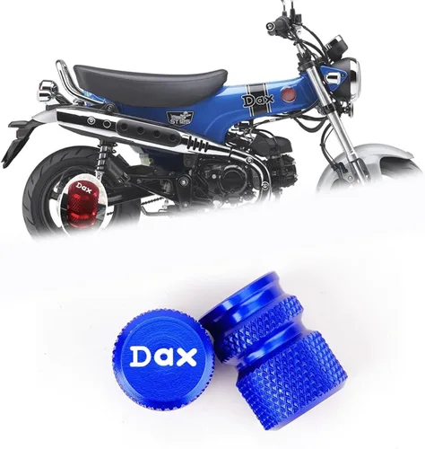 Vista 15 de Suitable for DAX125 ST125 dax125 st125 2026 2025 Motorcycle Modification Wheel and tire Valve caps (Black,ST125)