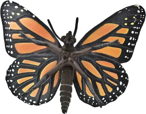 Vista 2 de Safari Ltd. Figura de mariposa monarca, figura realista de insectos de 4.5 pulgadas, juguete educativo para niños, niñas y niños a partir de 3 años