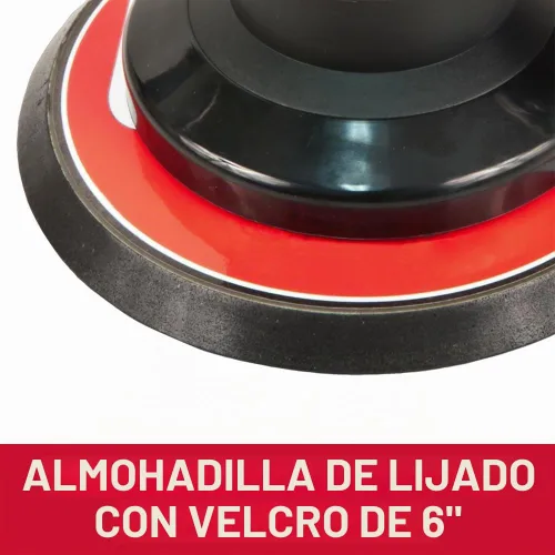 Vista 4 de JET Lijadora de palma orbital aleatoria neumática de 6 pulgadas, 12000 RPM (modelo JAT-731)
