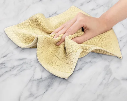 Vista 7 de Paños Utopia Luxury de 100% algodón ringspun y de cuidado fácil para máxima suavidad y absorción. Paquete de 12 (13 in x 13 in)