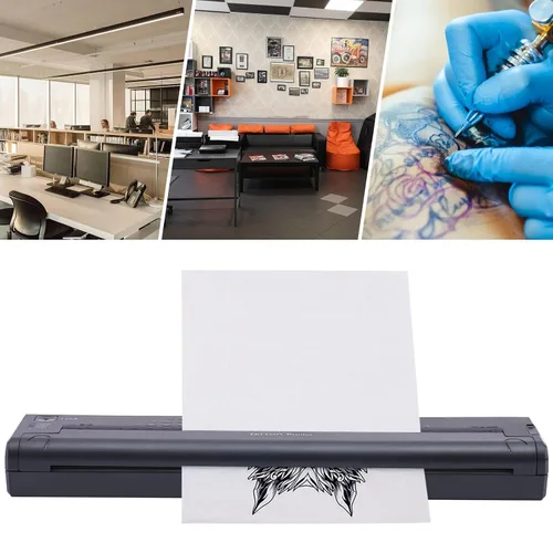Vista 8 de ATS886 Tattoo Transfer Printer, Wireless Bluetooth Stencil Printer