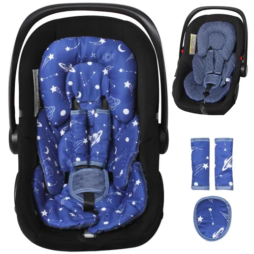 Vista 10 de Cojines de apoyo infantil, inserción para asientos de coche, cojines de cochecito, negro