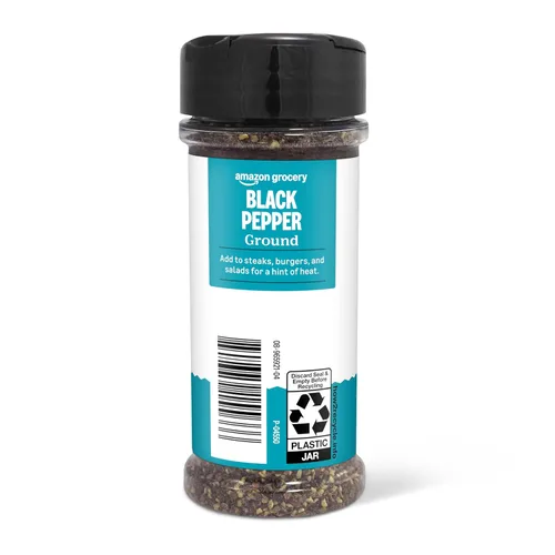 Vista 4 de Marca Amazon - Happy Belly Pimienta negra, molida, 3 onzas