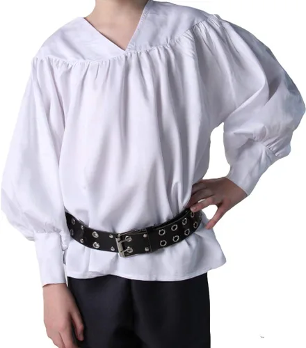 Vista 6 de Camisa renacentista de lujo para niños (elige el tamaño)