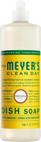 Vista 11 de Mrs. Meyer's Clean Day - Detergente líquido para platos, aroma a albahaca, fórmula biodegradable, 16 fl oz