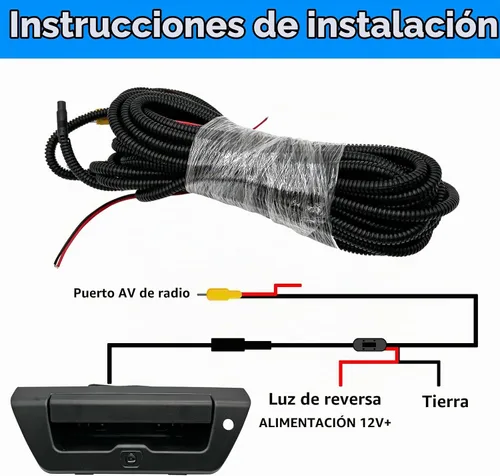 Vista 3 de Cámara de repuesto para puerta trasera compatible con Ford F150 2015-2020 - Cámara de repuesto para manija de puerta trasera