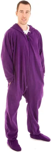 Vista 3 de Forever Lazy - Enterizos con pies para adultos, pijamas de una sola pieza para hombre o mujer, mamelucos unisex, con pies removibles
