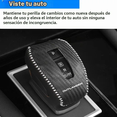Vista 7 de Accesorios de interior personalizados para Mitsubishi Outlander 2022 2023 2024 Outlander PHEV 2023 2024 Cubierta de pomo de cambio de marcha