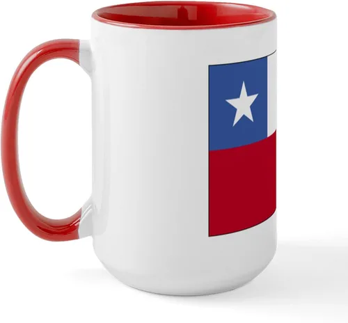 Vista 22 de CafePress Taza de café de cerámica extra grande de 15 oz (15.0 fl oz) con bandera de Chile