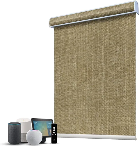Vista 41 de SmartWings Persianas Motorizadas con Filtro de Luz, Compatible con Matter Thread Homekit Z-Wave Alexa Google, Persianas con 70% de Opacidad Safari
