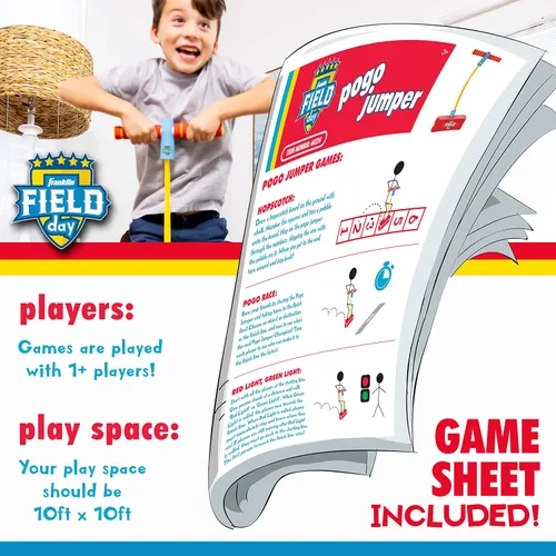Vista 7 de Franklin Field Day Pogo Stick - Palo de espuma para niños + tolva para niños a partir de 3 años - Perfecto para juguete de interior + exterior