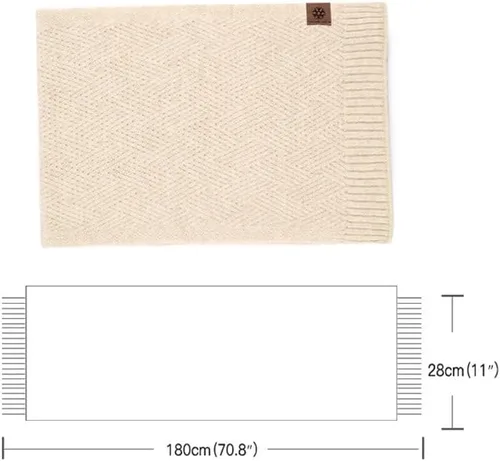 Vista 11 de Bufanda de punto de lana, gorro de esquí, guantes táctiles para invierno, para mujer y hombre