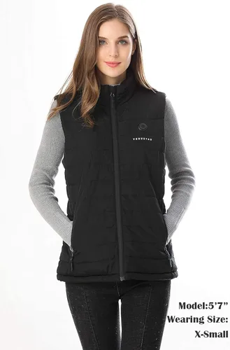 Vista 3 de Venustas Chaleco térmico para mujer con batería de 74 V ropa térmica para mujer