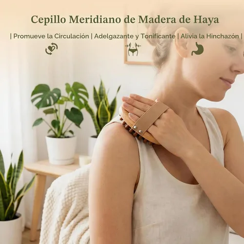 Vista 2 de Cepillo seco facial y corporal, herramienta para el cuidado