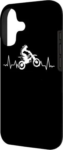 Vista 2 de Motocross Motorcyclist Dirtbike Pitbike Motorcyclist Case for iPhone 17
