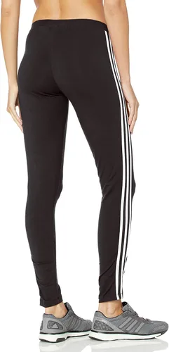 Vista 3 de adidas Originals Leggings de 3 rayas para mujer, NegroBlanco