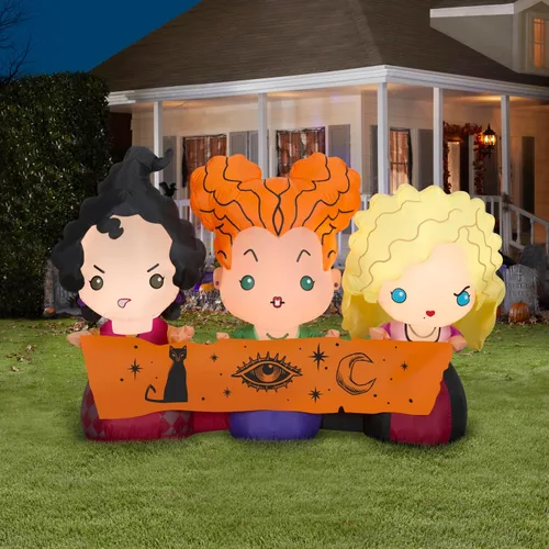 Vista 3 de Gemmy - Inflable de Hocus Pocus Sisters multicolor -220556