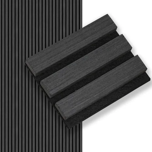 Vista 17 de Smartstandard Panel de Pared de Listones de Madera de Muestra, Paneles de Pared de Madera Insonorizados, Paneles de Madera Acústicos para Pared