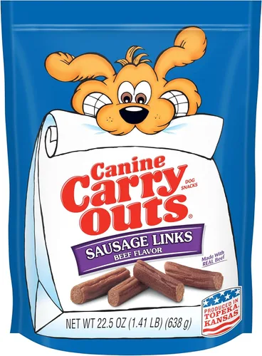 Vista 11 de Canine Carry Outs Golosinas para perros, sabor a tocino, 22.5 onzas (paquete de 4), hechas con tocino real