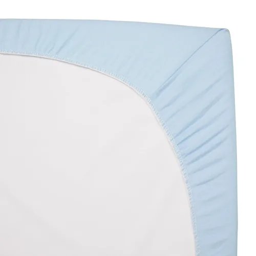 Vista 9 de American Baby Company - Sábana bajera ajustable de tejido de punto suave y transpirable 100% algodón, sábanas de practicuna, Estrella azul/Zigzag