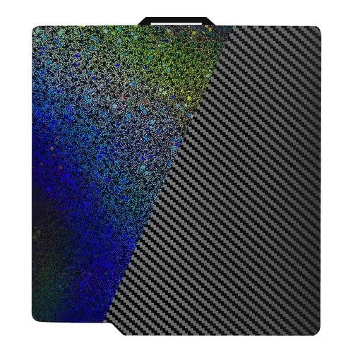 Vista 12 de IdeaFormer-3D Placa de construcción de doble cara negra PEI para Bambu Lab X1/X1C/X1E/P1P/P1S/P2S/A1, lámina de acero para muelles flexible