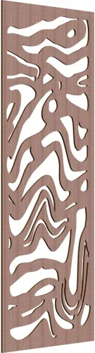 Vista 120 de 9 3/8"W x 24 3/8"H x 1/4"T Northfield Decorativos Paneles de Pared de Madera Calado, Abedul