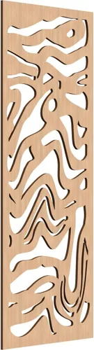 Vista 56 de 9 3/8"W x 24 3/8"H x 1/4"T Northfield Decorativos Paneles de Pared de Madera Calado, Abedul