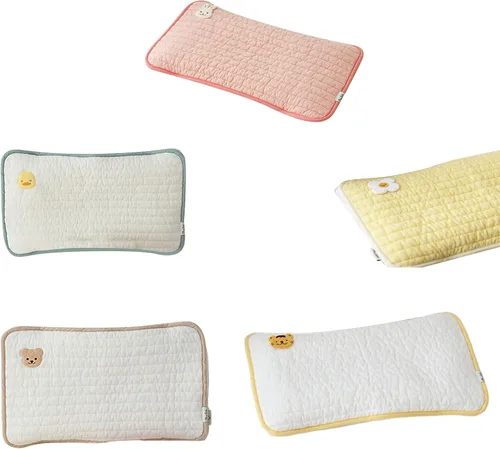 Vista 2 de Funda de almohada para la cabeza del bebé, funda de almohada suave y transpirable para el cuello, fundas de almohada para cochecito, funda