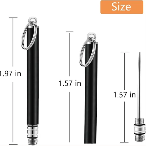 Vista 3 de Mini soporte portátil para palillos de dientes de titanio, 2 piezas de acero inoxidable, soporte para palillos de dientes de metal reutilizable