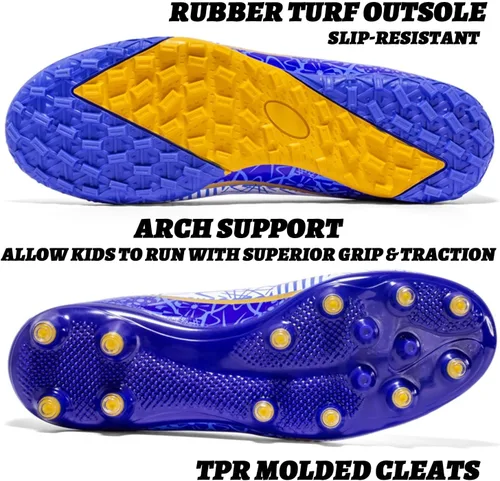 Vista 3 de Zapatos deportivos de fútbol para niños y hombres, tenis de fútbol para equipo de fútbol, ligeros, para correr, al aire libre, cómodos