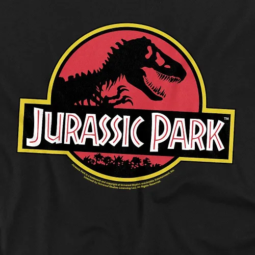 Vista 2 de Camiseta Jurassic Park T Rex Logo para hombre