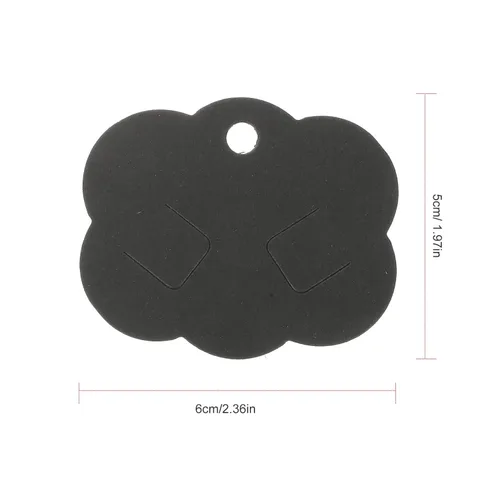 Vista 2 de WOONEKY Clip para el cabello Tarjetas de visualización 100 unids papel joyería tarjetas agujeros para pantalla horquilla titular