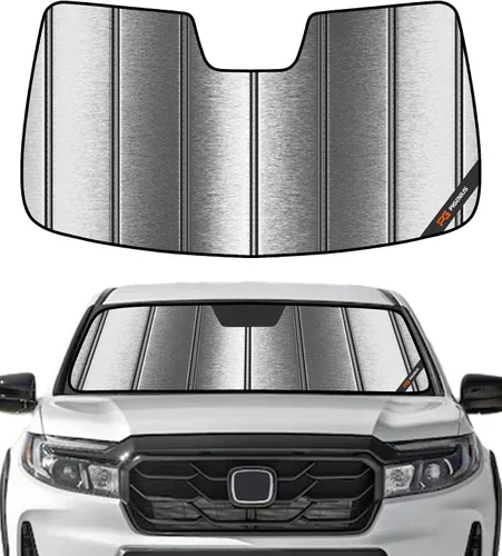 Vista 11 de Pigenius Parasol para parabrisas Honda Pilot 2016-2021, Ridgeline 2017-2021. Sin cámara de detección - Salvaguardia