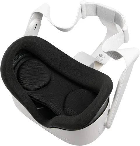 Vista 3 de (1 Pack) Orzero VR Lens Protect Cover Dust Proof Cover for Quest 2, Quest, Washable Protective Sleeve - Black