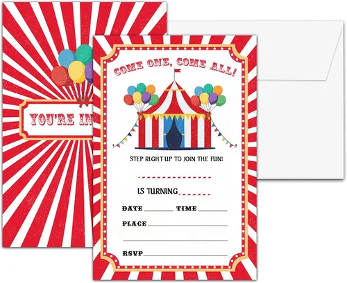 Vista 24 de Invitaciones para fiesta de primer cumpleaños, invitaciones de cumpleaños con purpurina de globo, invitaciones de cumpleaños de doble cara