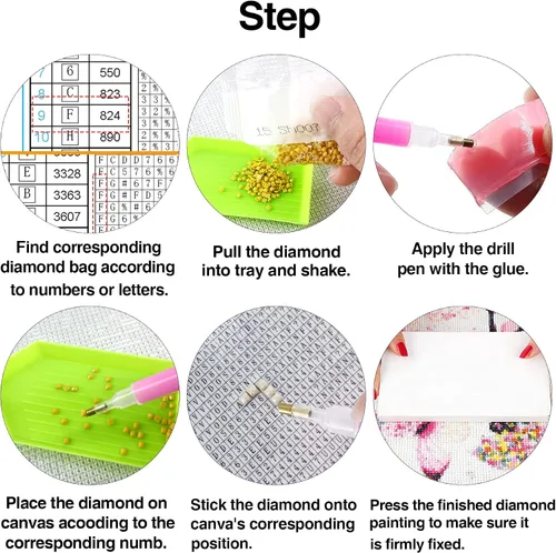 Vista 3 de LOMSIOY Kits de pintura de diamantes misteriosos 5D DIY Pintura al azar animal con diamantes Arte misterioso cuadrado completo taladro, bordado