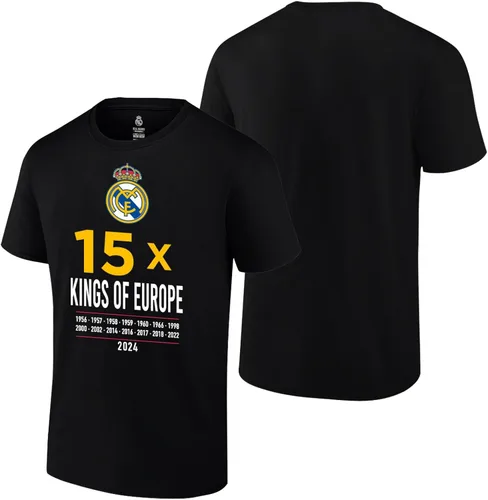 Vista 3 de Icon Sports - Camiseta de algodón con licencia oficial del Real Madrid, diseño de Real Madrid