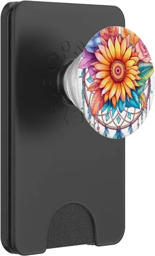 Vista 8 de Atrapasueños de girasol PopSockets PopGrip intercambiable