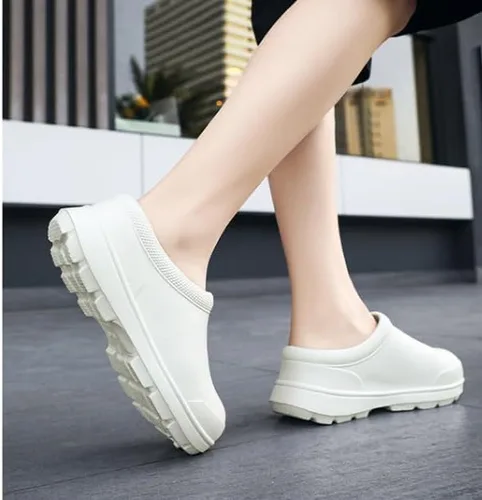 Vista 2 de Zuecos de EVA para hombre y mujer, cómodos, duraderos, antideslizantes, resistentes al aceite, impermeables, zapatos de trabajo profesionales