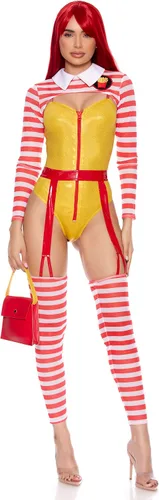Vista 5 de Forplay Disfraz sexy de comida rápida para mujer, talla Me Up, multicolor