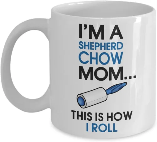 Vista 5 de DogsMakeMeHappy Taza de esquimales americanos, taza de mamá esquimal americana, regalo de mamá esquimal americana, regalo para amantes