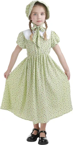 Vista 70 de Nuoqi - Vestidos de pionera para niñas, disfraz colonial