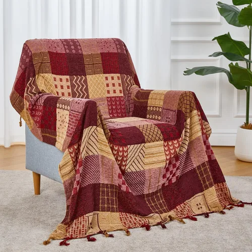 Vista 11 de amorus Boho Sofa Cover, Throw Blankets for Couch (M, 60x75 Inches)