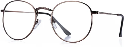 Vista 15 de Pro Acme Round Metal Glasses for Women Men, Vintage Clear Lens Eyewear A1 - Oro