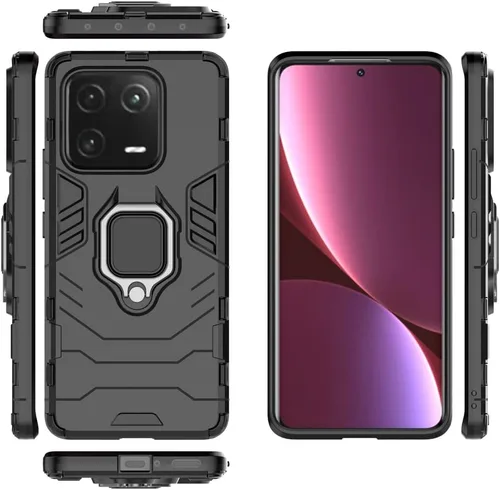 Vista 22 de Funda para Samsung Galaxy A04 4G, carcasa con soporte para Samsung SM-A045F/DS Galaxy A04 4G / SM-A045M/DS SM-A045F SM-A045M, color negro