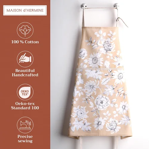 Vista 609 de Maison d' Hermine Delantales para mujer con bolsillo, 100% algodón (27.50 x 31.50 pulgadas)