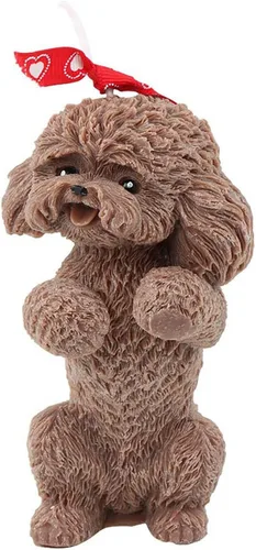 Vista 14 de Grainrain Jabón de silicona para perros 3D Craft cera de soja resina epoxi molde - Bichon Frise (SXY203)